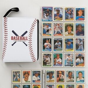 Baseball Binder 55 Sleeves Card Album Organizer Collectors Edition